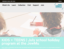 Tablet Screenshot of jewishmuseum.com.au